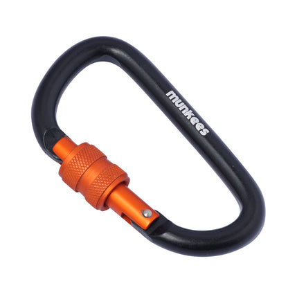 Karabiner D-Form mit Schraubverschluss – Ø 8 x 80 mm