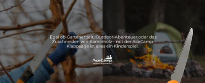 AceCamp Faltbare Klappsäge – kompakt & vielseitig einsetzbar