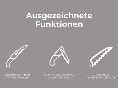 AceCamp Faltbare Klappsäge – kompakt & vielseitig einsetzbar