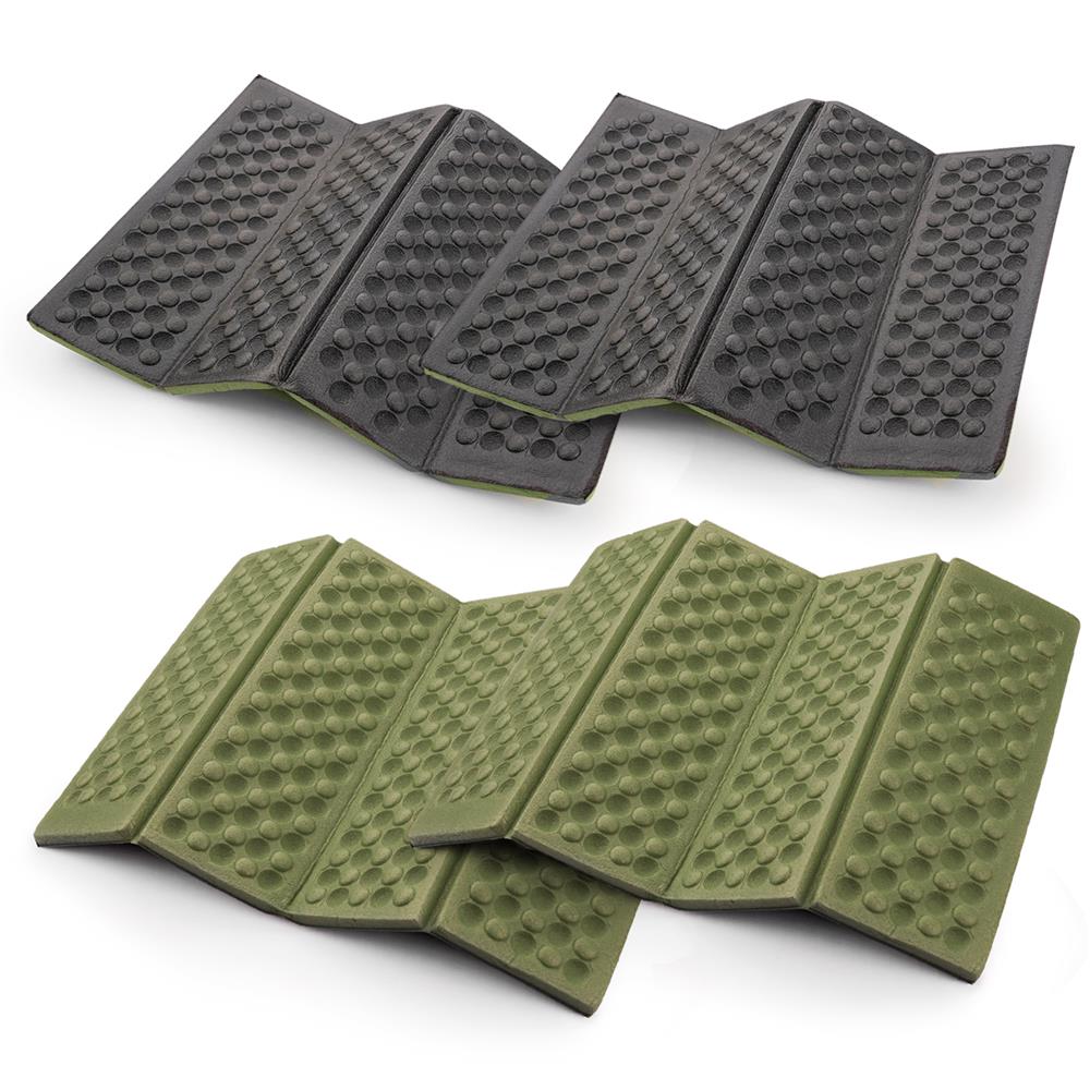 2er Set faltbares Thermo-Sitzkissen 40x30 cm – Grün