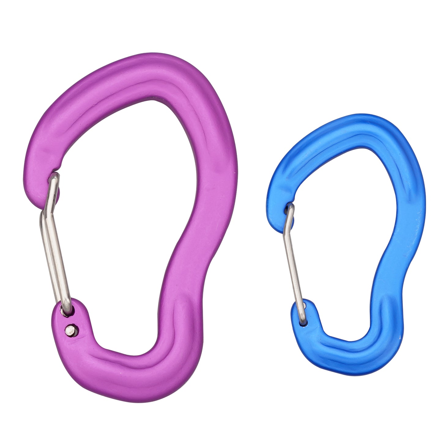 munkees Karabiner mit Drahtschnapper – 2 Stück