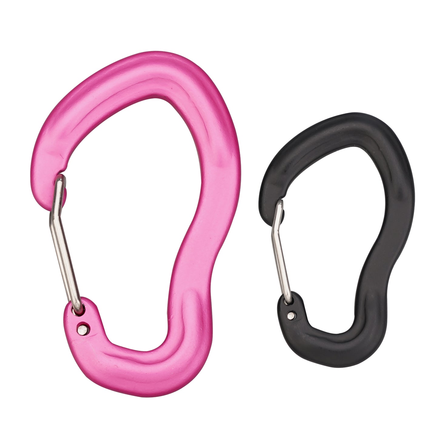 munkees Karabiner mit Drahtschnapper – 2 Stück