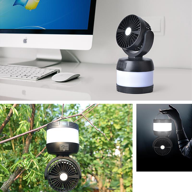 NOTOS Ventilatorlampe mit LED & Powerbank-Funktion