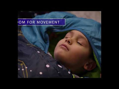 AceCamp Kinderschlafsack mit Leuchteffekt – Blau