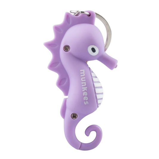 munkees Seepferdchen Schlüsselanhänger mit LED & Sound