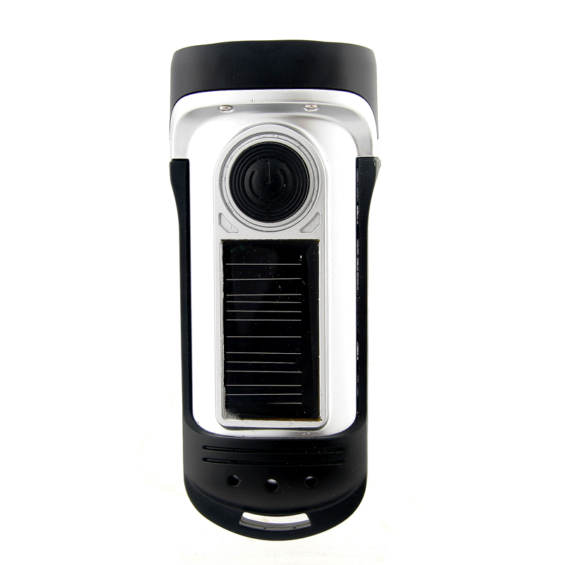 DYNA Dynamo/Solar Taschenlampe mit Kurbel & 4 Lichtmodi