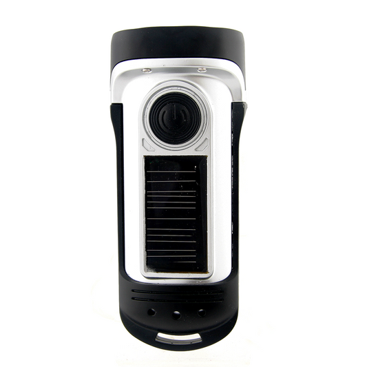 DYNA Dynamo/Solar Taschenlampe mit Kurbel & 4 Lichtmodi