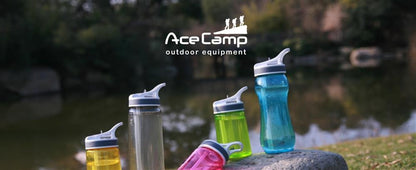 AceCamp TRITAN Trinkflasche BPA-frei mit Trinkhalm