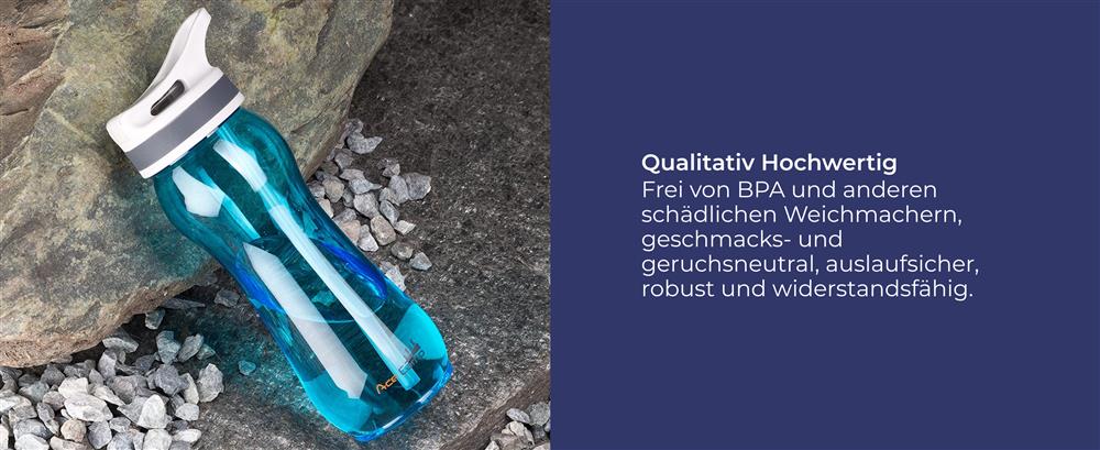 AceCamp TRITAN Trinkflasche BPA-frei mit Trinkhalm