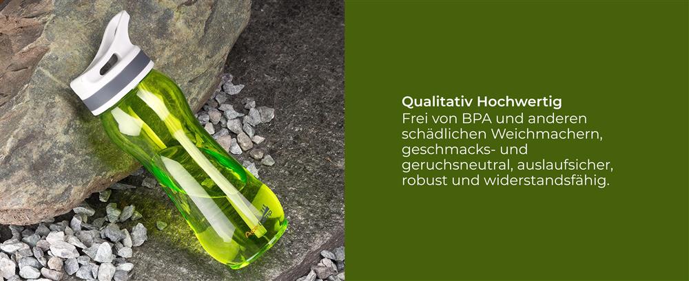 AceCamp TRITAN Trinkflasche BPA-frei mit Trinkhalm