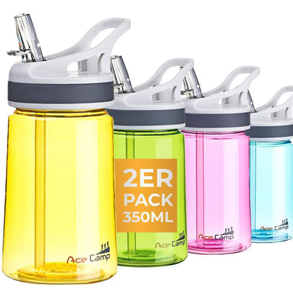 AceCamp TRITAN Trinkflasche BPA-frei mit Trinkhalm