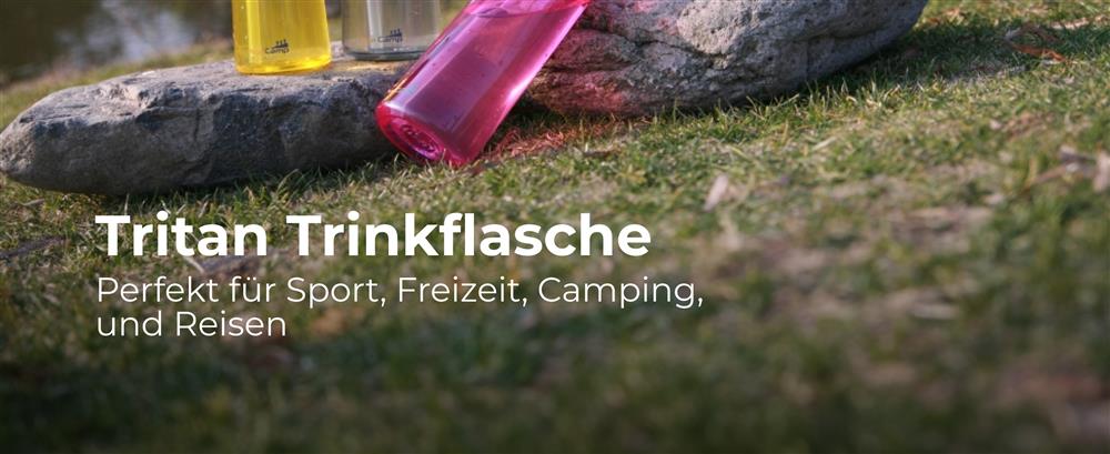 AceCamp TRITAN Trinkflasche BPA-frei mit Trinkhalm