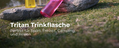 AceCamp TRITAN Trinkflasche BPA-frei mit Trinkhalm